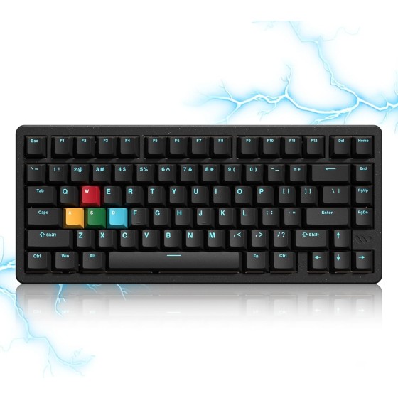 SK75 TMR/HE Keyboard Gaming 75% Hall Effec, Wireless Mechanical Keyboard Rapid Trigger Custom Magnetic Switch Keyboards with 8000 Hz Hot Swap, BT/2.4G/USB-C with Mac Windows Linux (Aluminum)